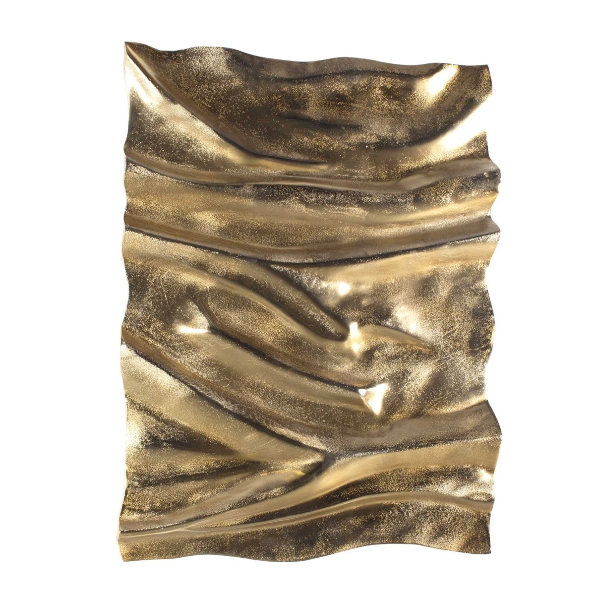 Undulate Outdoor Gold Wall Panel - Uttermost - Metal Wall Decor by Modest Hut