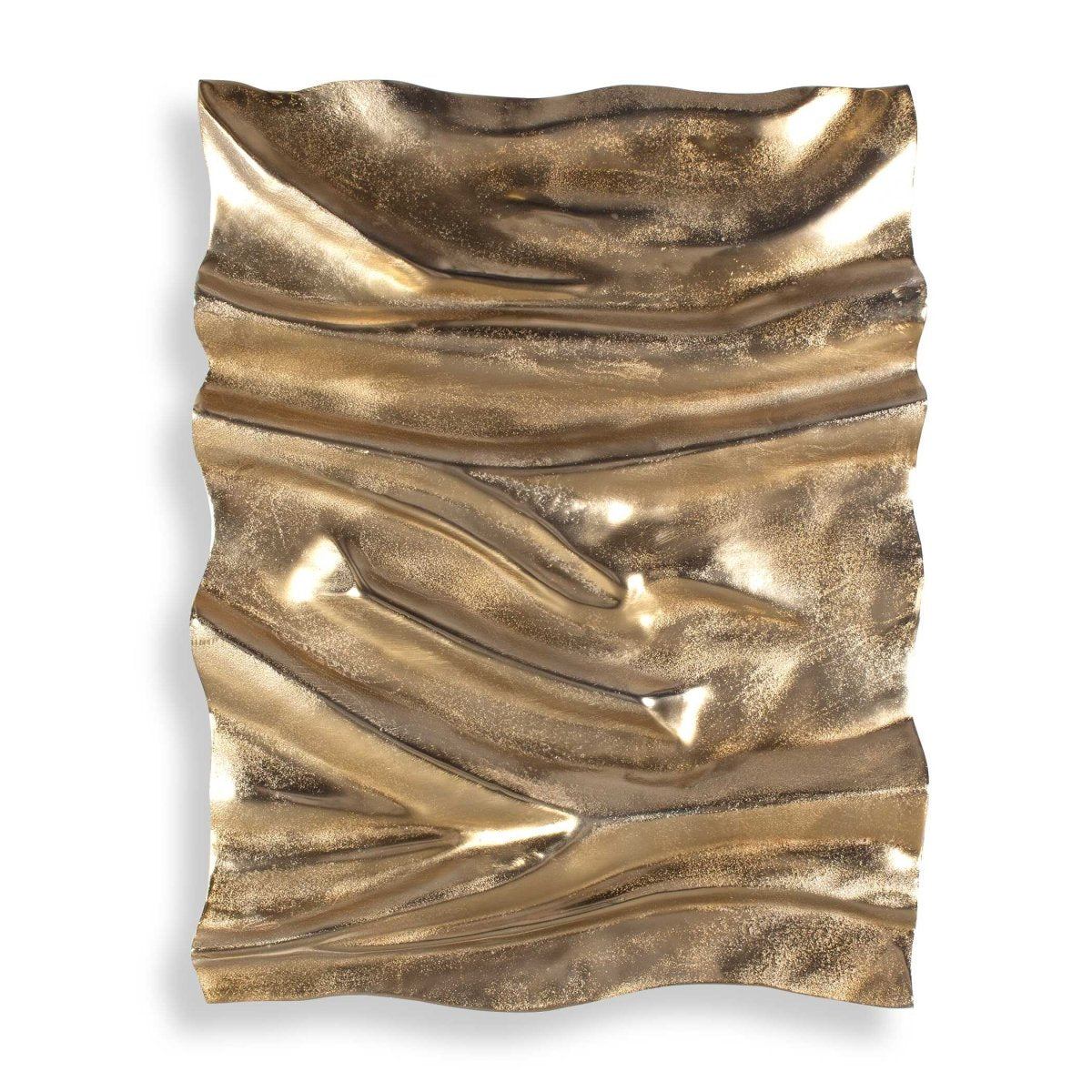 Undulate Outdoor Gold Wall Panel - Uttermost - Metal Wall Decor by Modest Hut
