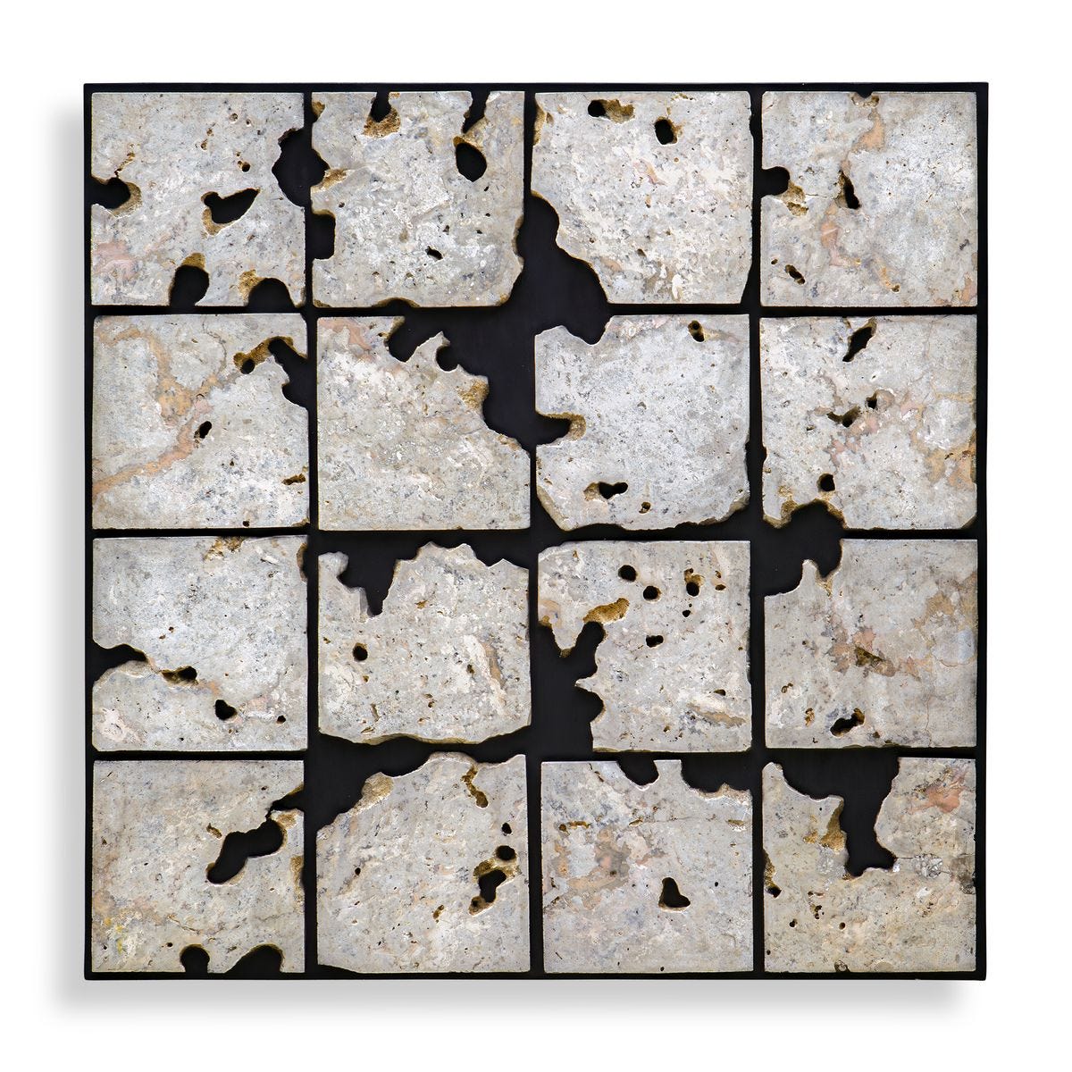 Alternate angle of the Uvalda Cadas Stone Wood Wall Decor by Uttermost
