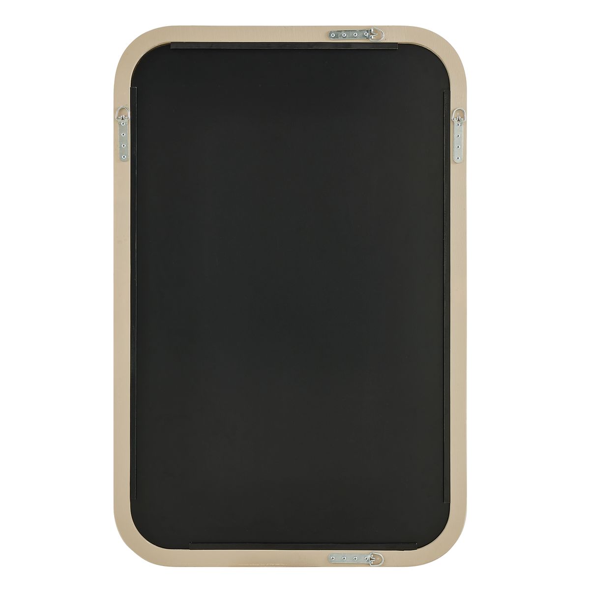Dimension guide for the Emari Warm Gray Reeded Wood Wall Mirror