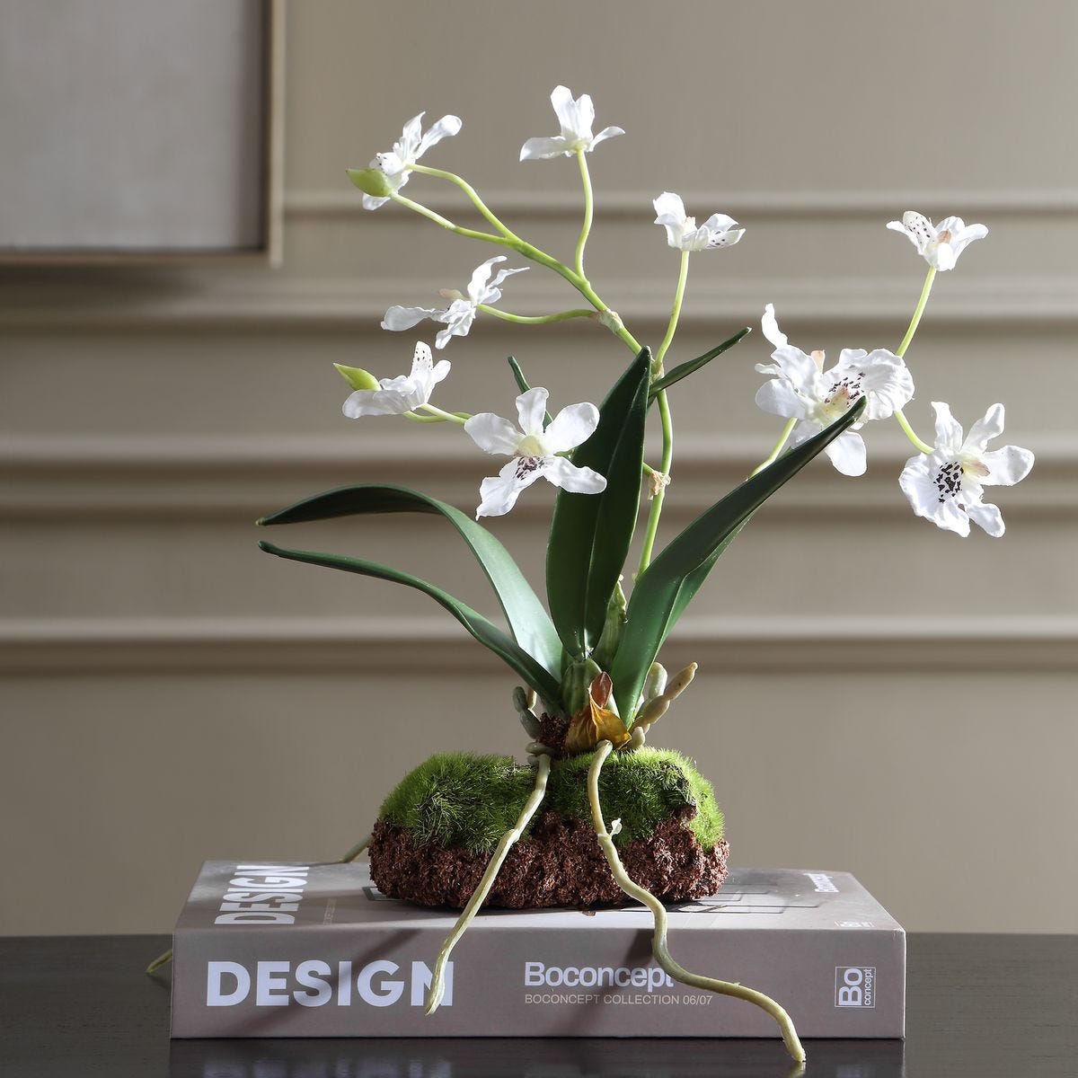 Clovis White Orchid Drop-In styled in an interior setting