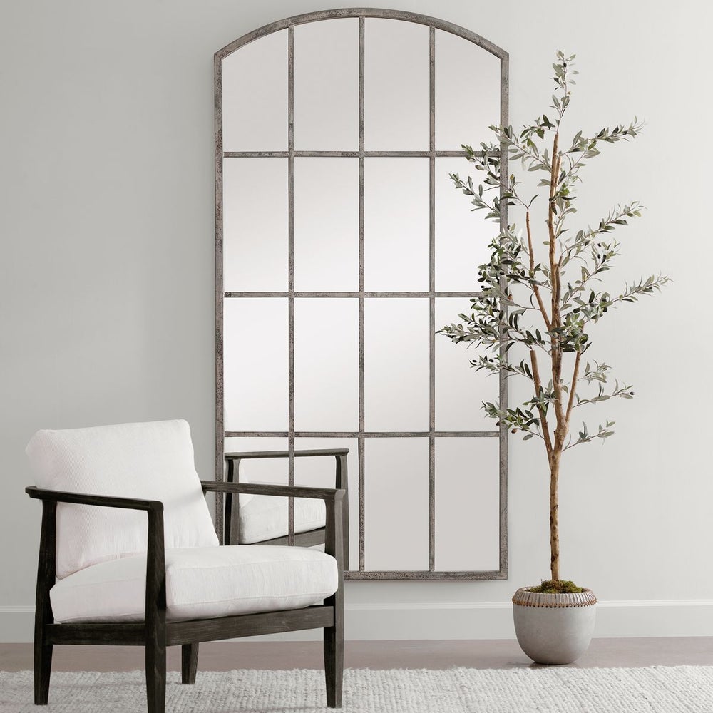 Rustic Gray Amie Arched Mirror - Uttermost - Mirrors by Modest Hut