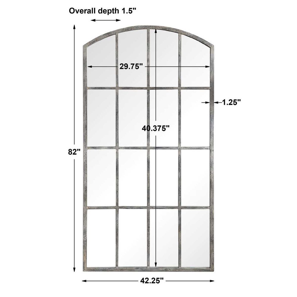 Rustic Gray Amie Arched Mirror - Uttermost - Mirrors by Modest Hut