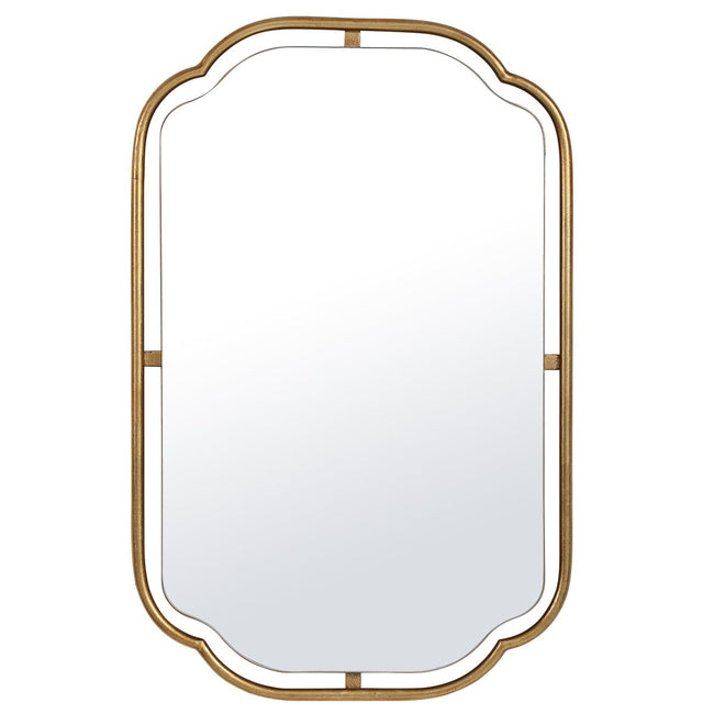 Antiqued Gold Leaf Floating Mirror - Uttermost - Other Mirrors by Modest Hut