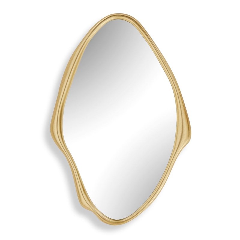 Alternate angle of the Aster Antique Gold Wall Mirror by Uttermost