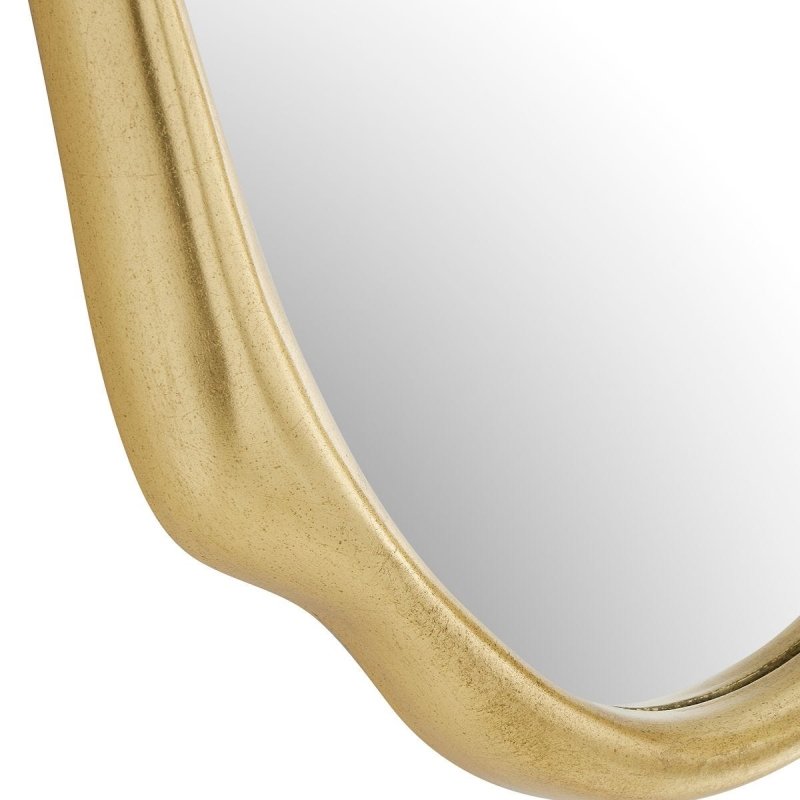 Side view of the Aster Antique Gold Wall Mirror by Uttermost