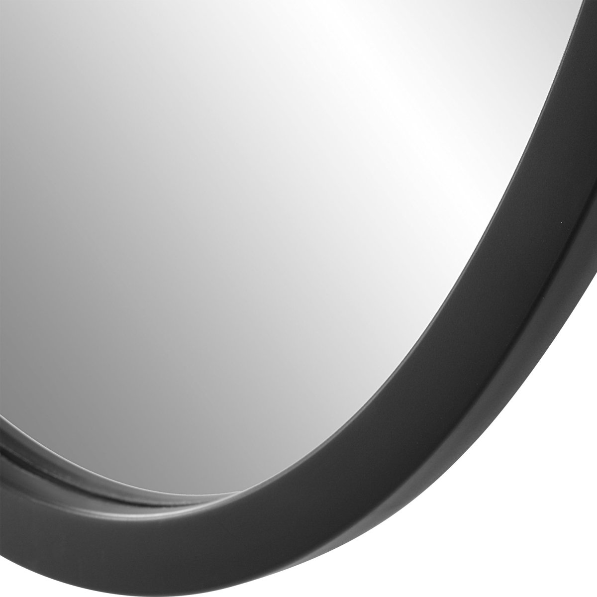 Asymmetrical Black Frame Mirror - Uttermost - Other Mirrors by Modest Hut