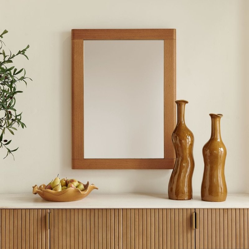 Bishop Mirror styled in a room setting