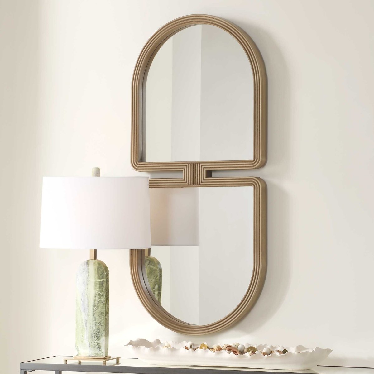 Jacques Art Deco Gold Mirror - Uttermost - Other Mirrors by Modest Hut