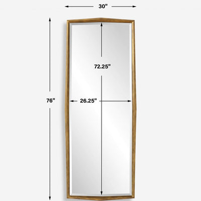 On Point Wood Dressing Mirror - Uttermost - Other Mirrors by Modest Hut