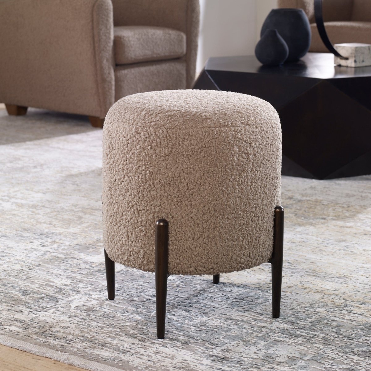 Avila Latte Ottoman - Uttermost - Ottomans by Modest Hut