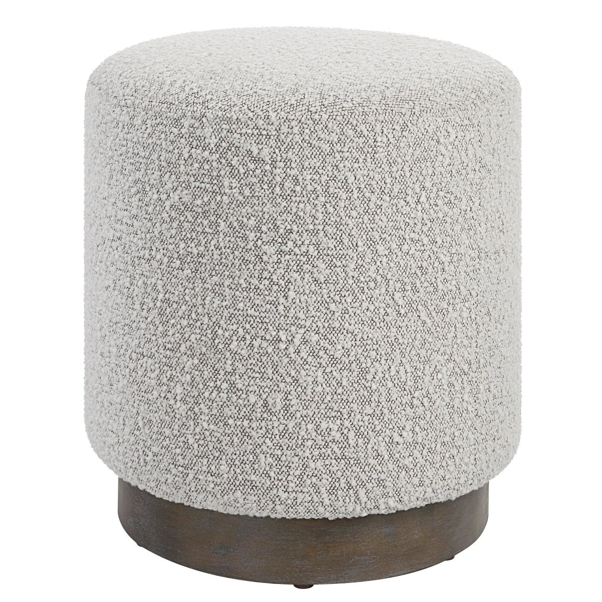 Avila Light Gray Ottoman - Uttermost - Ottomans by Modest Hut
