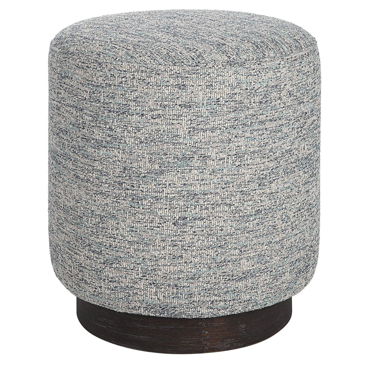 Avila Tweed Round Ottoman - Uttermost - Ottomans by Modest Hut
