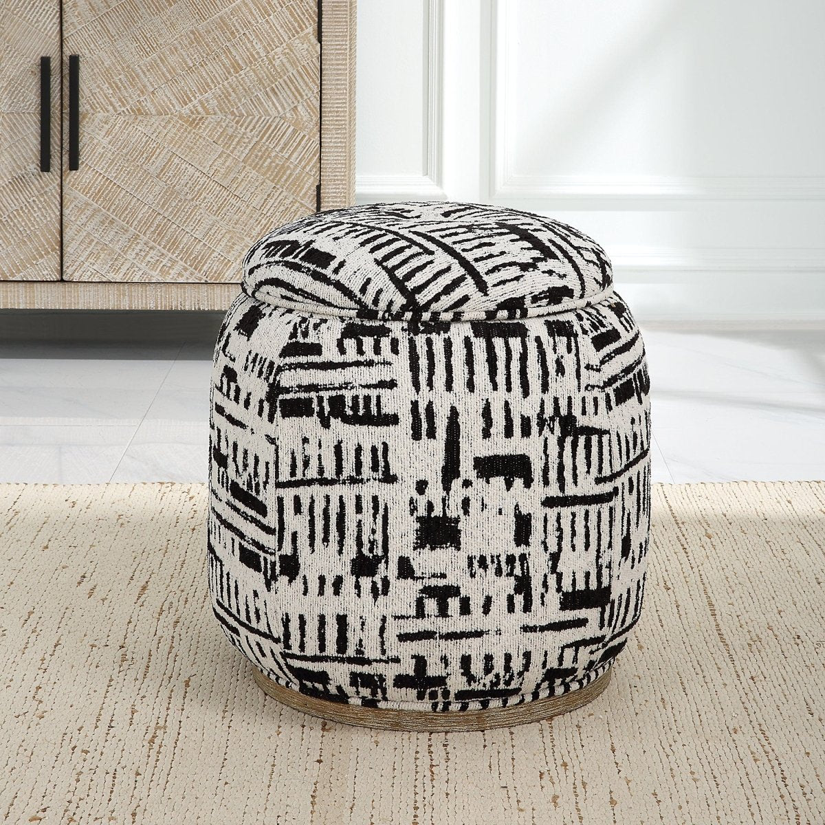 Dialogue Poof Ottoman - Uttermost - Ottomans by Modest Hut