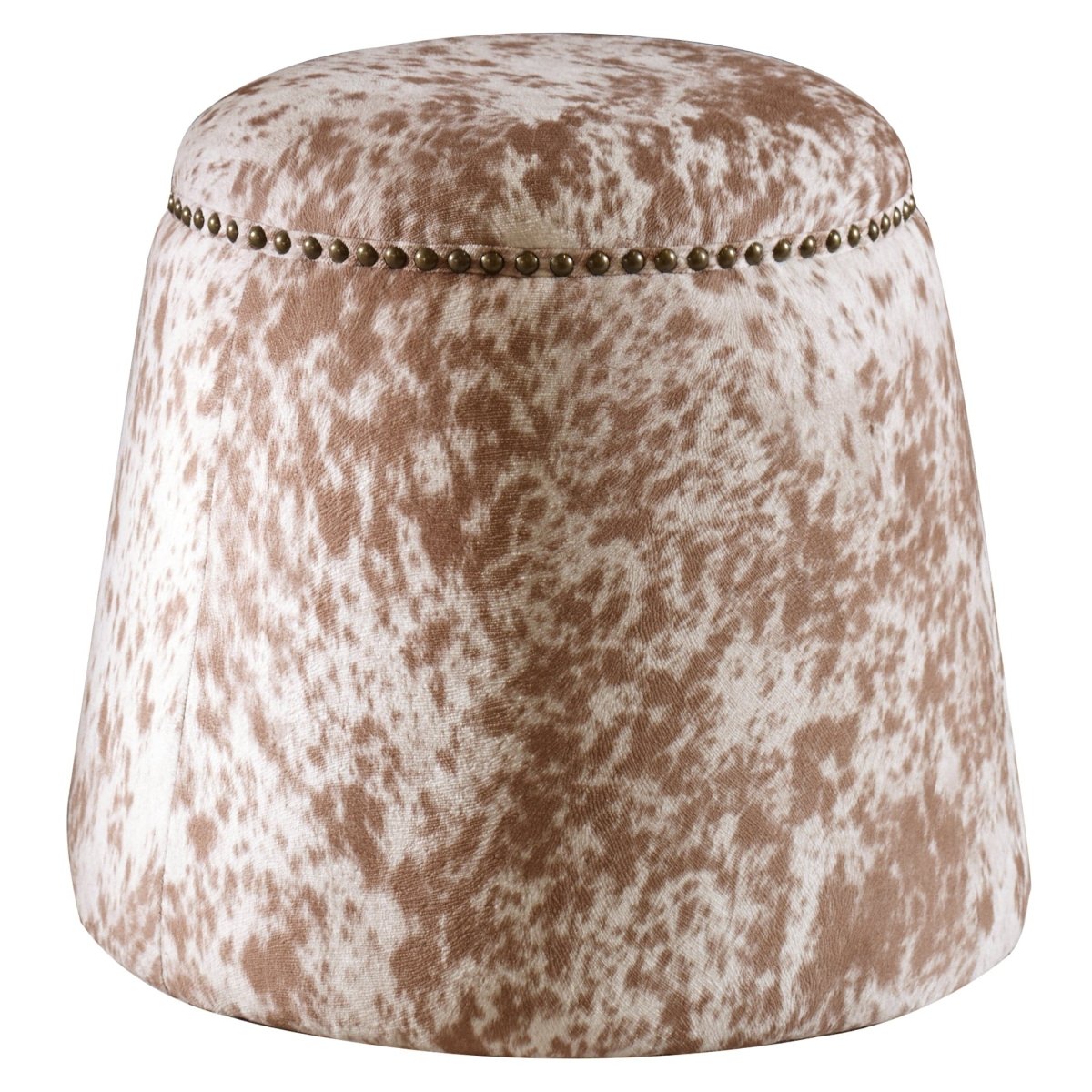 Gumdrop Cow Hide Ottoman - Uttermost - Ottomans by Modest Hut