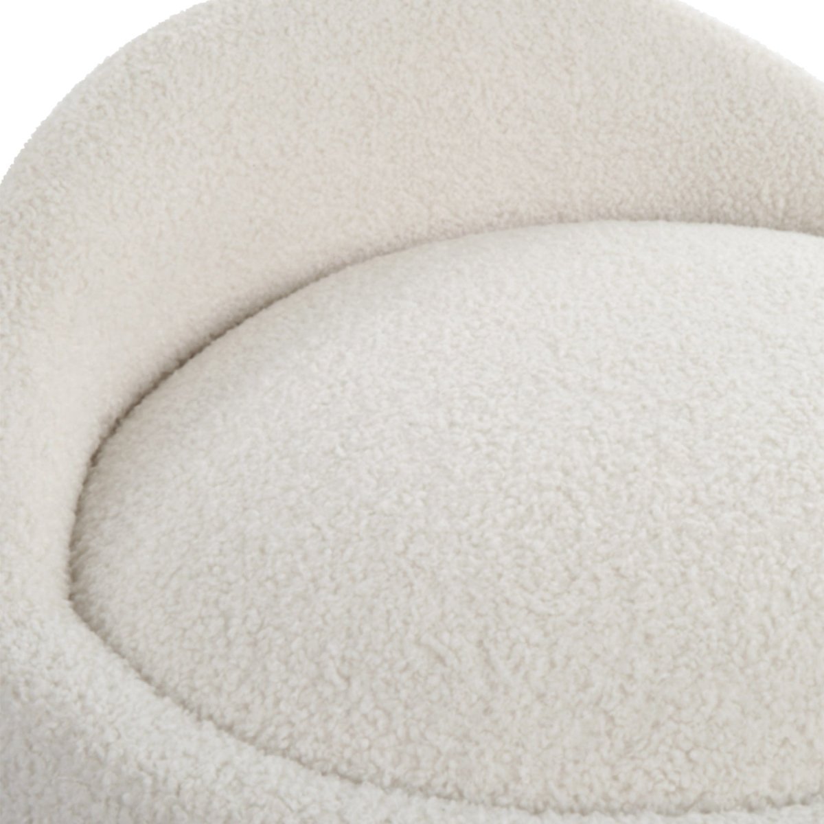 Swirl Swivel Sheepskin Ottoman - Uttermost - Ottomans by Modest Hut