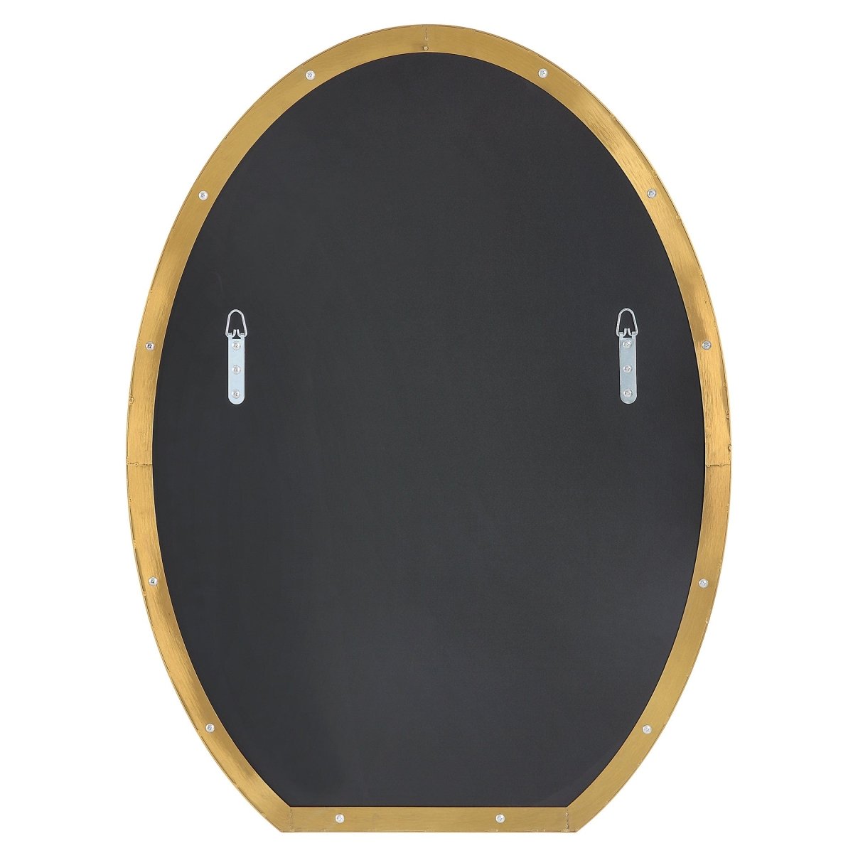 Cabell Brass Oval Mirror - Uttermost - Oval Mirrors by Modest Hut