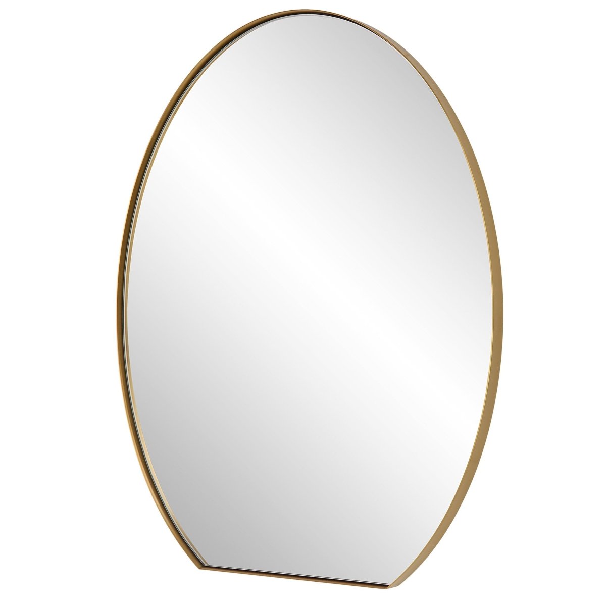 Cabell Brass Oval Mirror - Uttermost - Oval Mirrors by Modest Hut