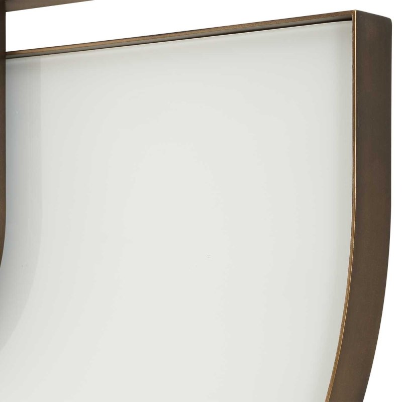Encase Modern White Oval Mirror - Oval Mirrors