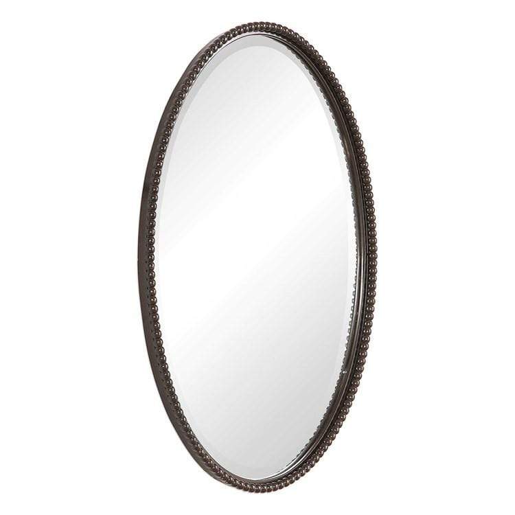 Sherise Bronze Oval Mirror - Uttermost - Oval Mirrors by Modest Hut