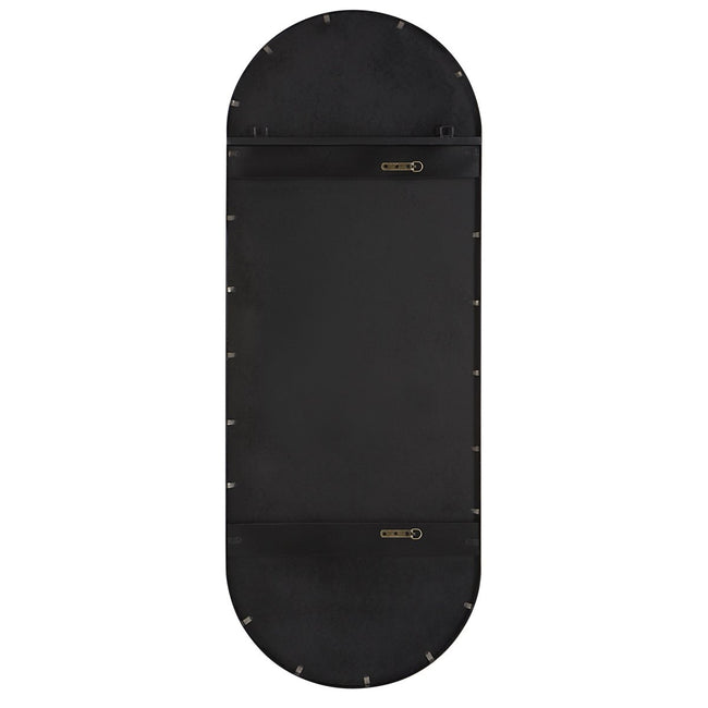 Varina Tall Black Mirror - Uttermost - Oval Mirrors by Modest Hut