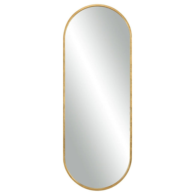 Varina Tall Gold Mirror - Uttermost - Oval Mirrors by Modest Hut