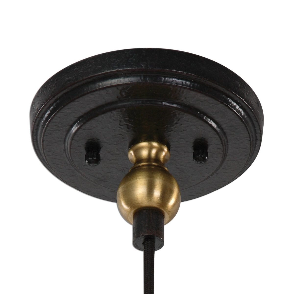 Adastras Hammered Brass 1 Lt. Pendant - Uttermost - Pendants by Modest Hut