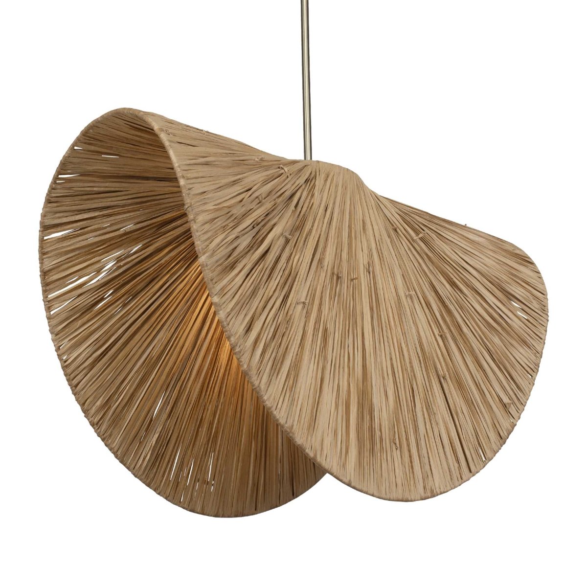 Bend 1 Light Raffia Pendant - Uttermost - Pendants by Modest Hut