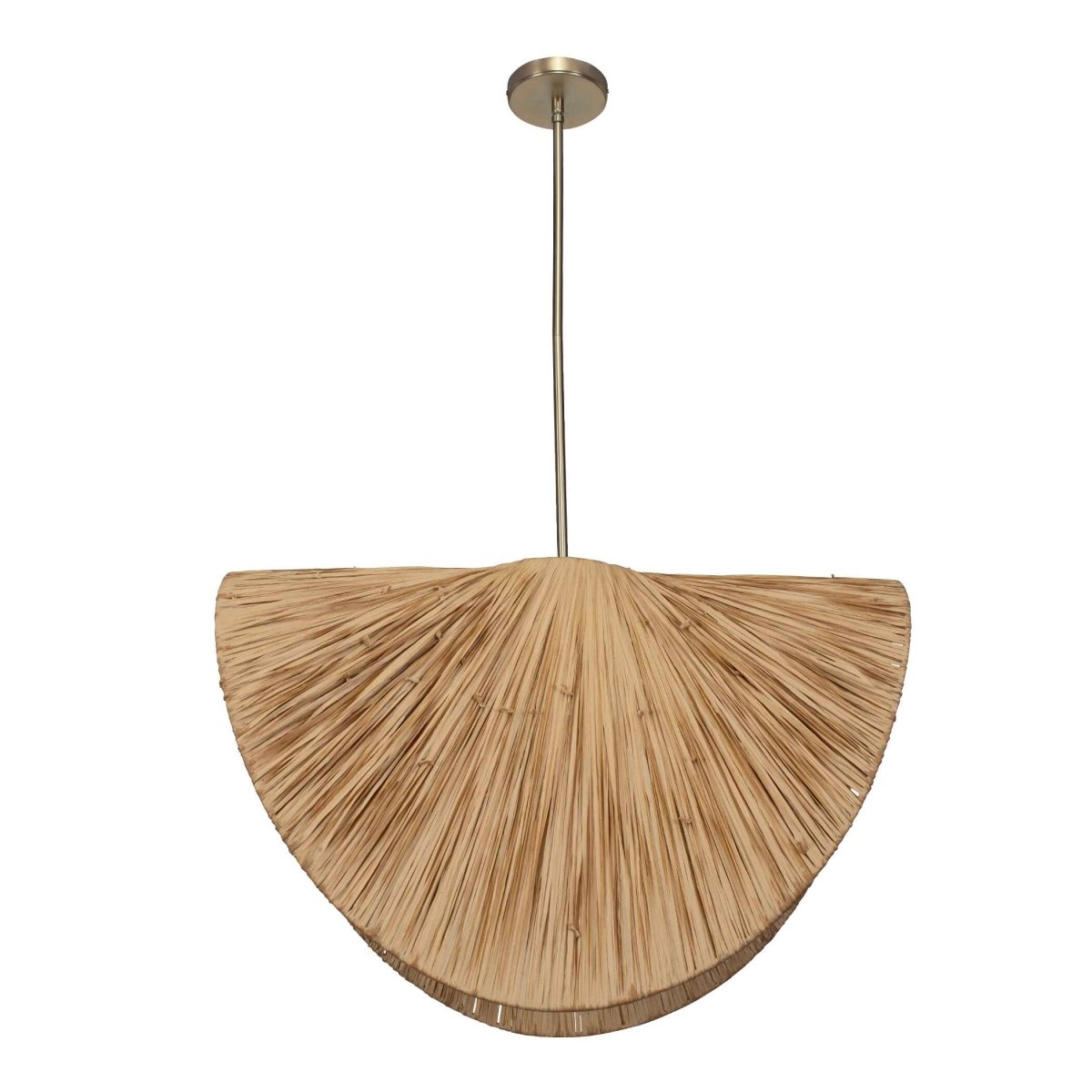 Bend 1 Light Raffia Pendant - Uttermost - Pendants by Modest Hut