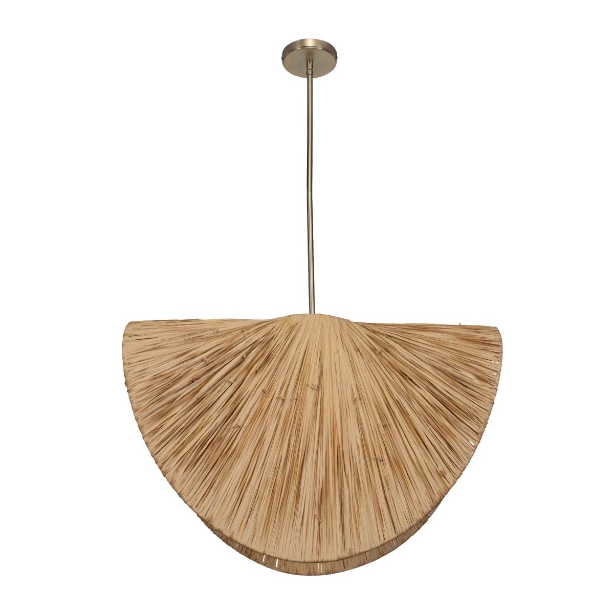 Bend 1 Light Raffia Pendant - Uttermost - Pendants by Modest Hut
