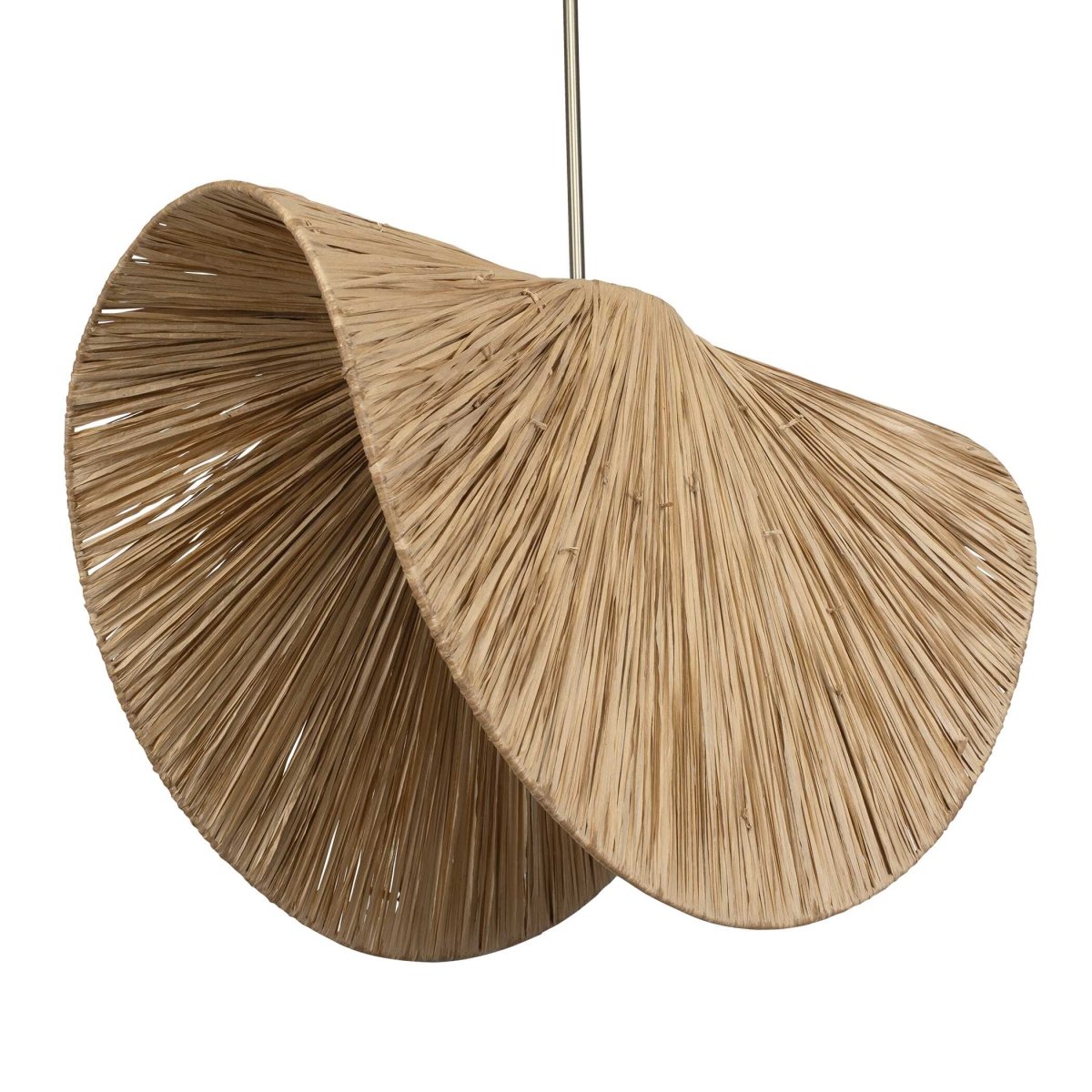 Bend 1 Light Raffia Pendant - Uttermost - Pendants by Modest Hut