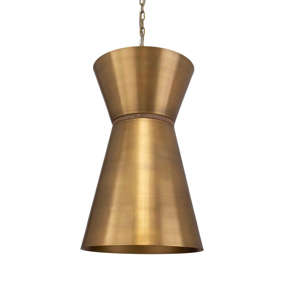 Crocker Brass 1 Light Mini Pendant - Uttermost - Pendants by Modest Hut