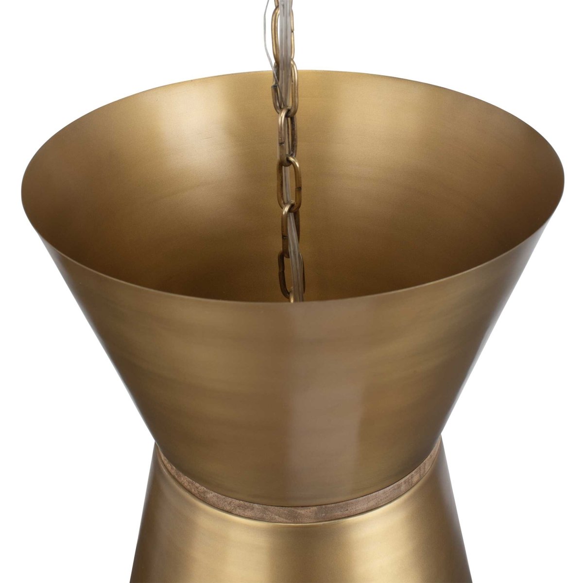 Crocker Brass 1 Light Mini Pendant - Uttermost - Pendants by Modest Hut