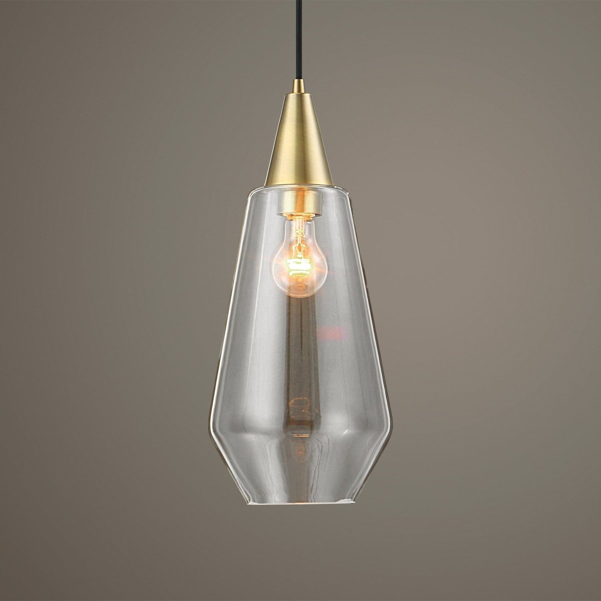Eichler Antique Brass 1 Light Mini Pendant - Uttermost - Pendants by Modest Hut