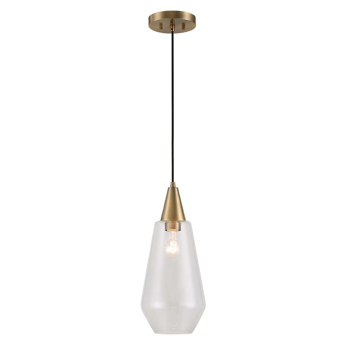 Eichler Antique Brass 1 Light Mini Pendant - Uttermost - Pendants by Modest Hut