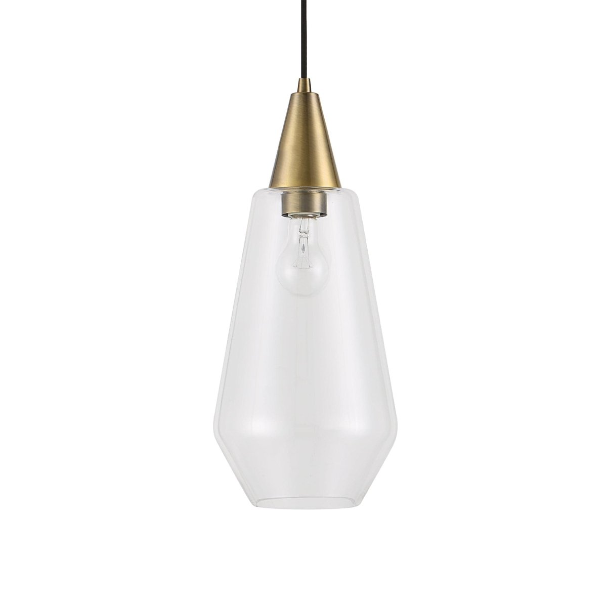 Eichler Antique Brass 1 Light Mini Pendant - Uttermost - Pendants by Modest Hut