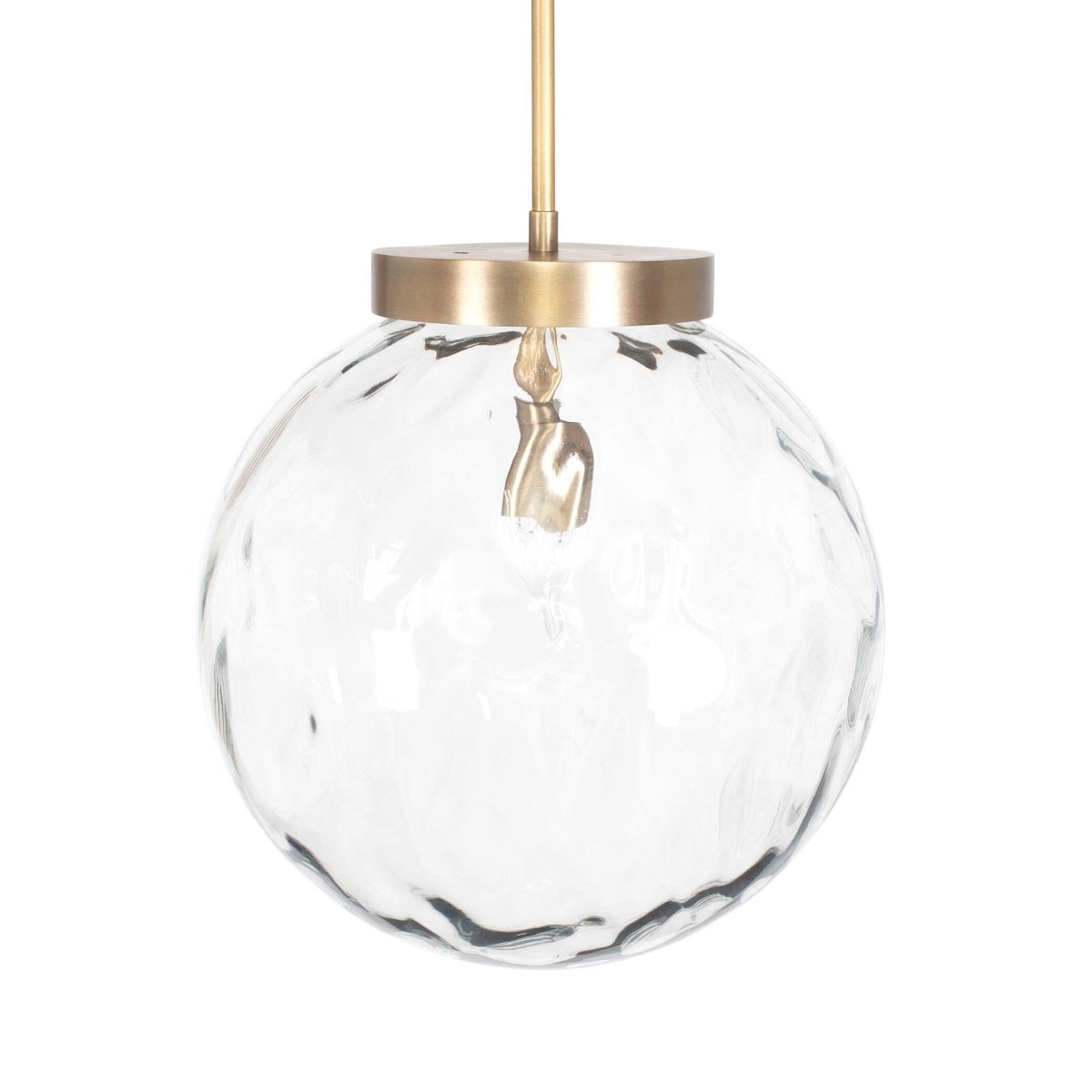 Gaia 1 Light Watered Glass Pendant - Uttermost - Pendants by Modest Hut