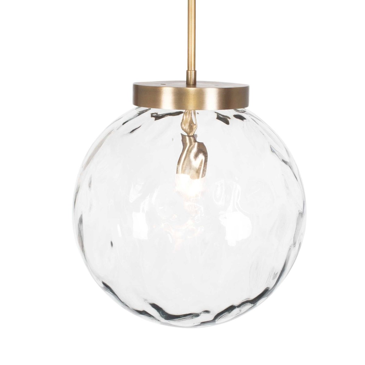 Gaia 1 Light Watered Glass Pendant - Uttermost - Pendants by Modest Hut