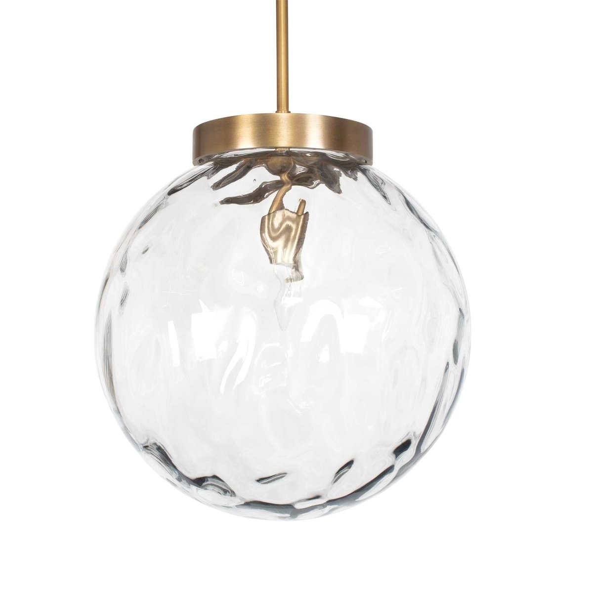 Gaia 1 Light Watered Glass Pendant - Uttermost - Pendants by Modest Hut