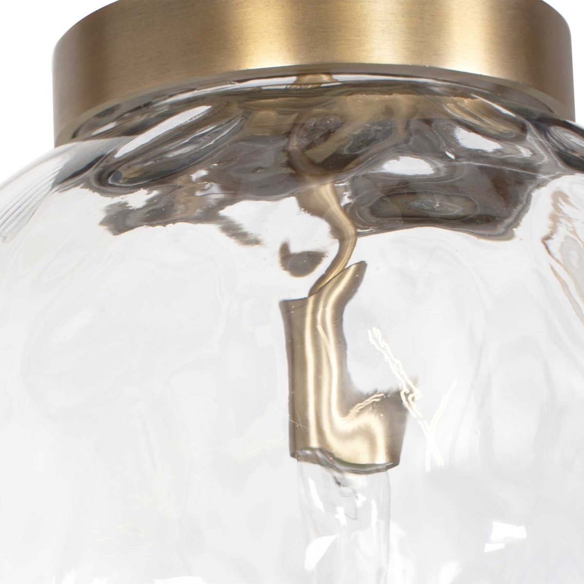 Gaia 1 Light Watered Glass Pendant - Uttermost - Pendants by Modest Hut
