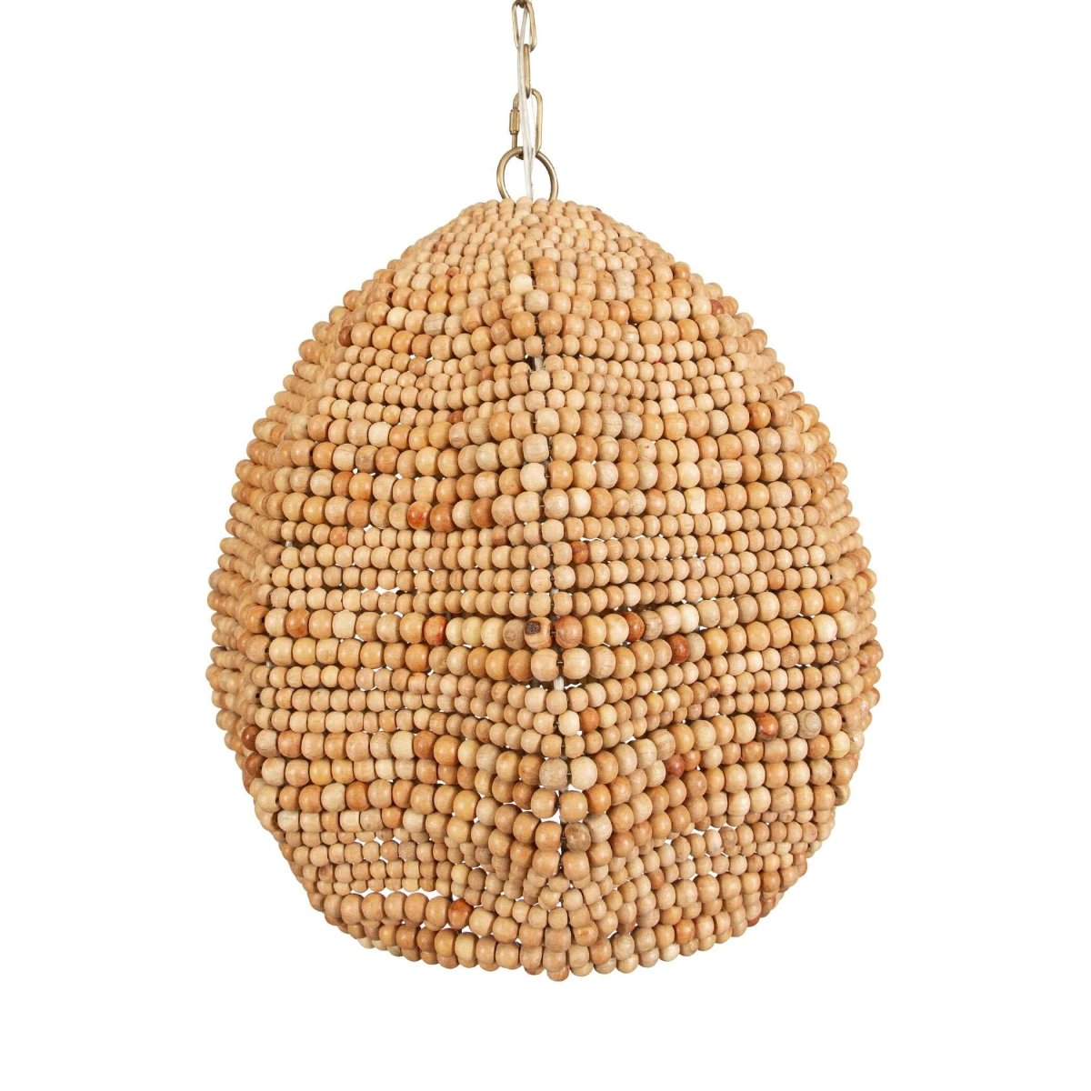 Kauri 1 Light Wooden Bead Pendant - Uttermost - Pendants by Modest Hut