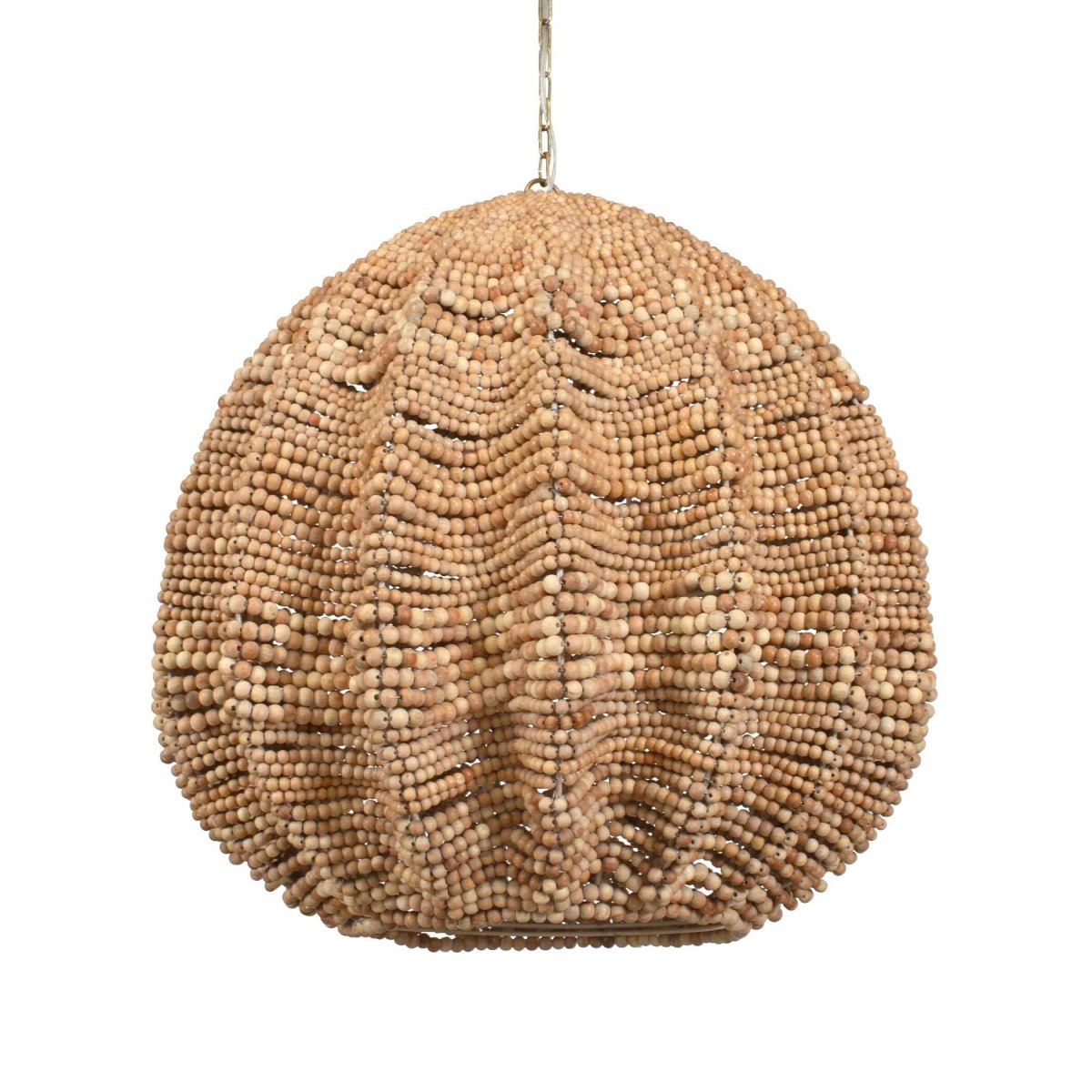 Kauri 5 Light Wooden Bead Pendant - Uttermost - Pendants by Modest Hut