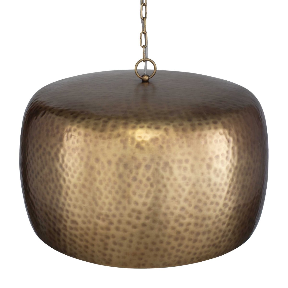 Lemont Hammered Brass 1 Light Pendant - Uttermost - Pendants by Modest Hut