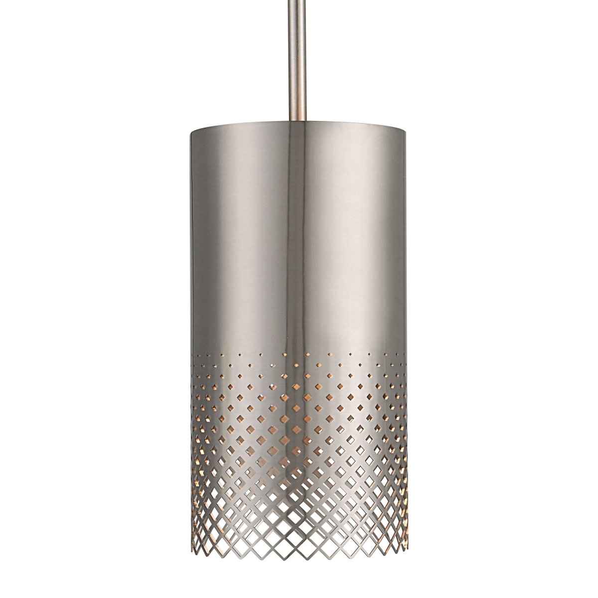 Manheim 1 Light Nickel Cylinder Pendant - Uttermost - Pendants by Modest Hut