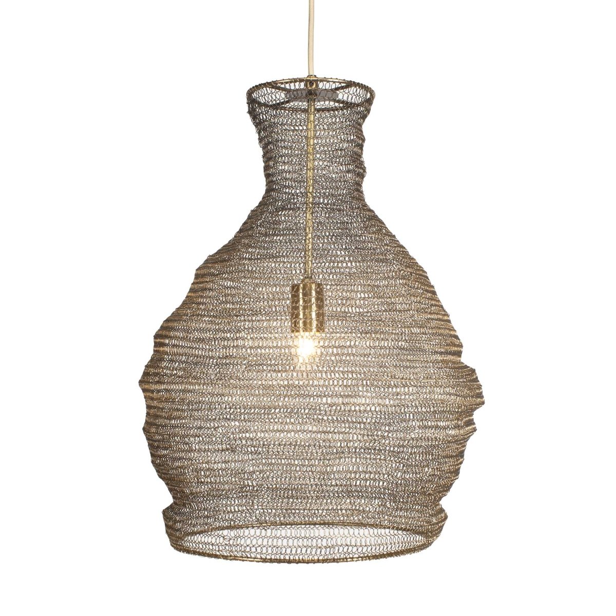 Murmur Woven Brass 1 Light Pendant - Uttermost - Pendants by Modest Hut
