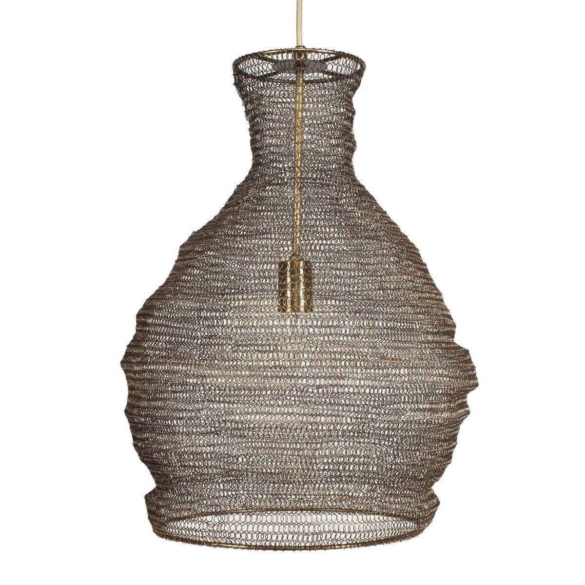 Murmur Woven Brass 1 Light Pendant - Uttermost - Pendants by Modest Hut