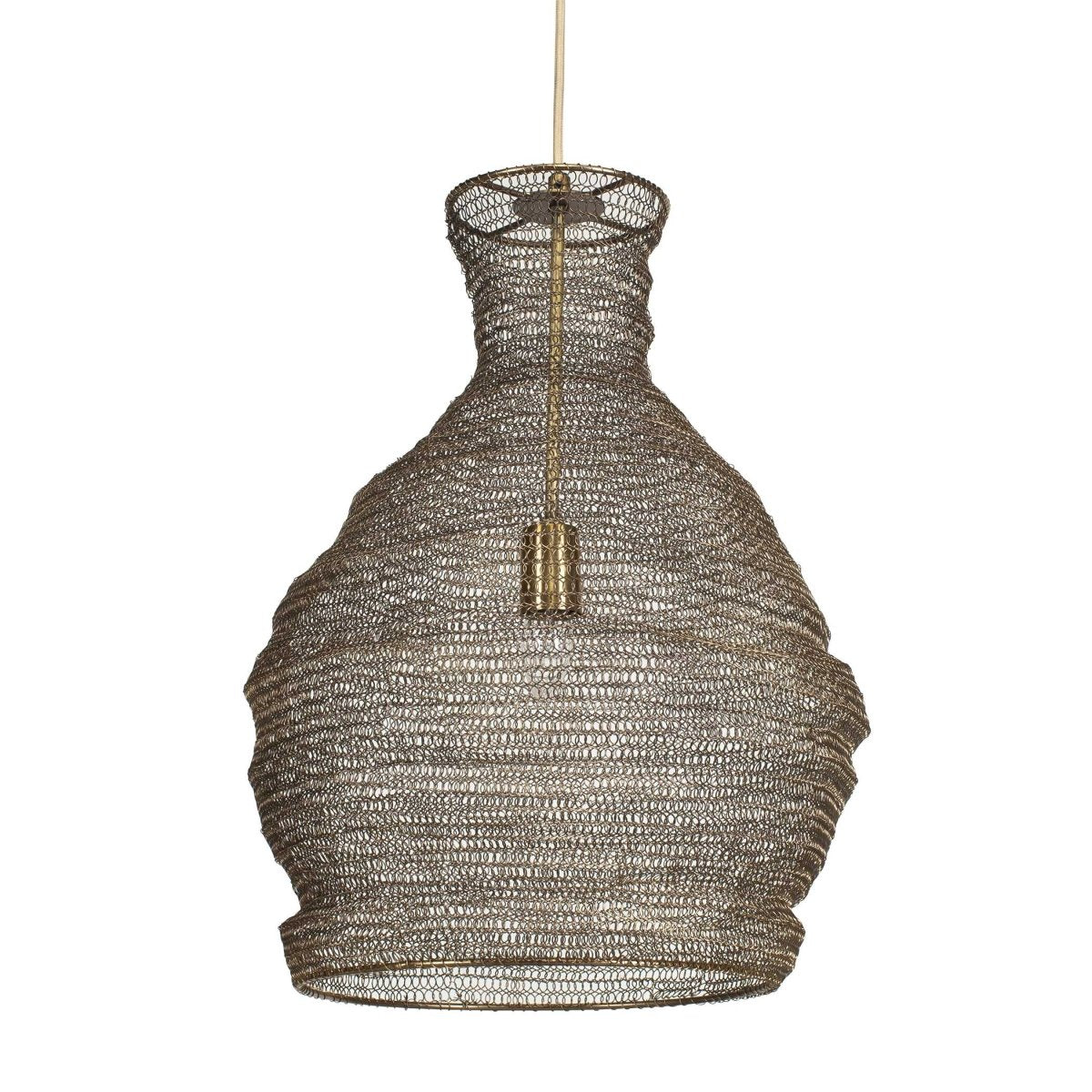 Murmur Woven Brass 1 Light Pendant - Uttermost - Pendants by Modest Hut
