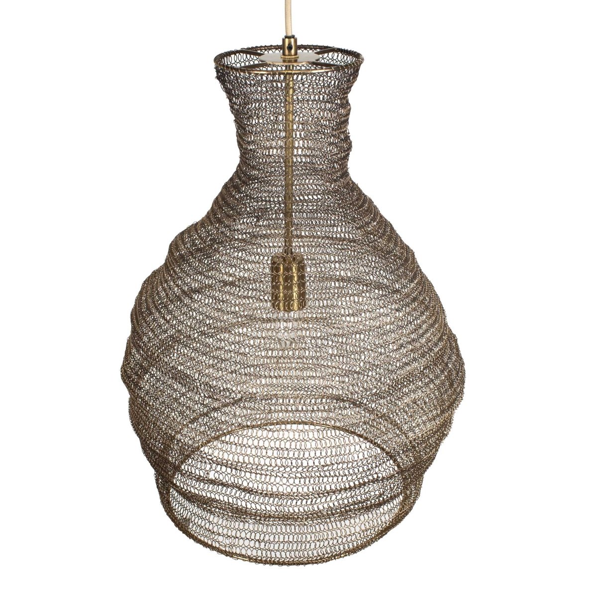 Murmur Woven Brass 1 Light Pendant - Uttermost - Pendants by Modest Hut