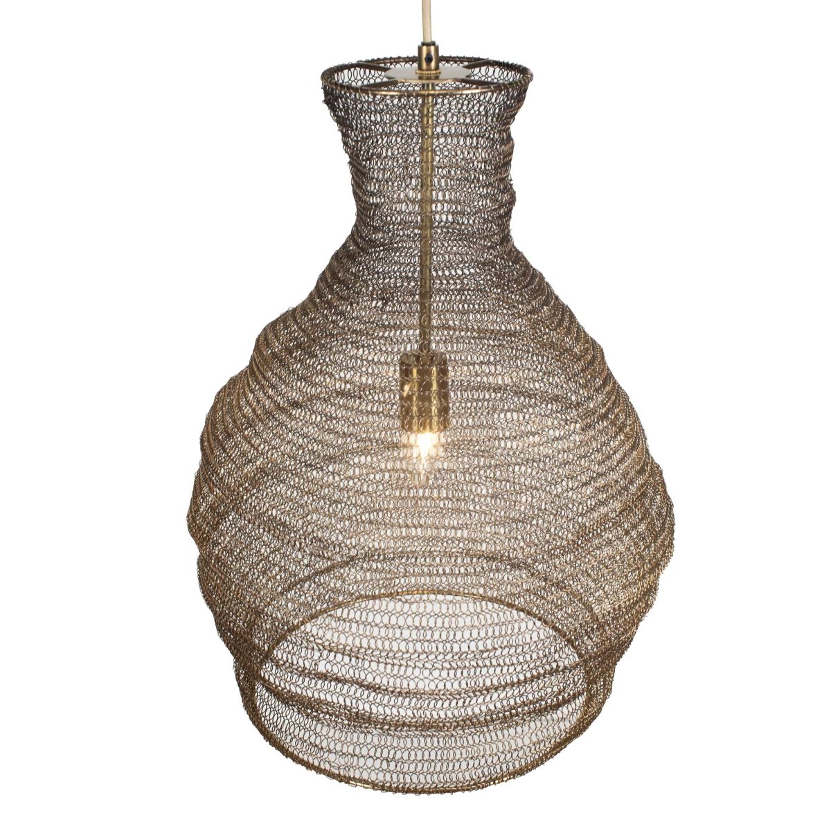 Murmur Woven Brass 1 Light Pendant - Uttermost - Pendants by Modest Hut