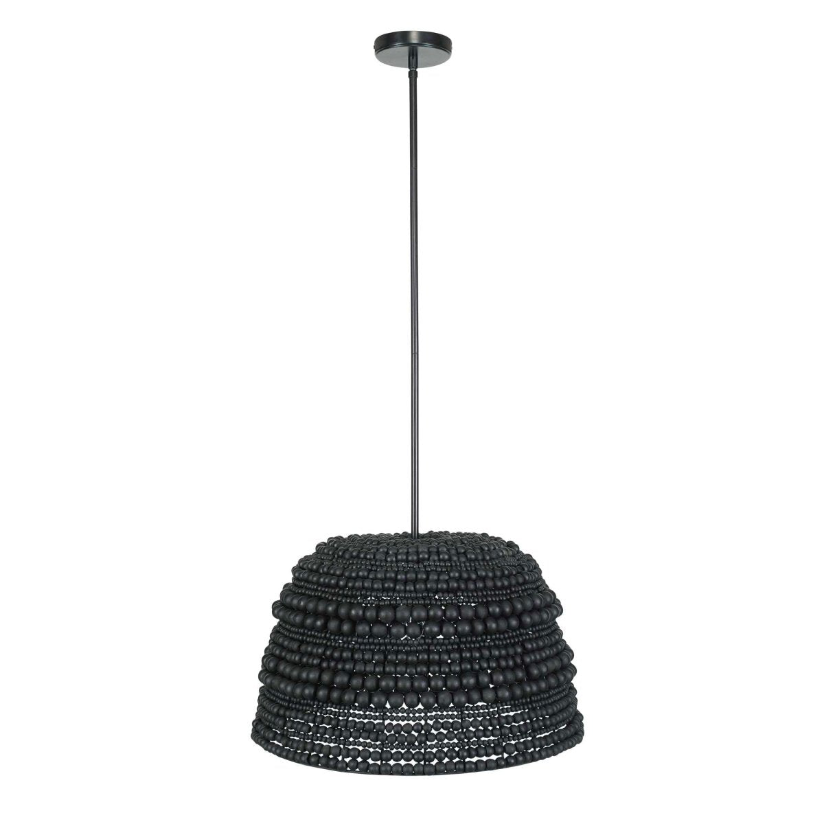 Persephone Black Bead 1 Light Pendant - Uttermost - Pendants by Modest Hut